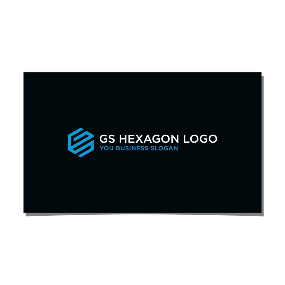 gs Hexagon-Logo-Design-Vektor vektor