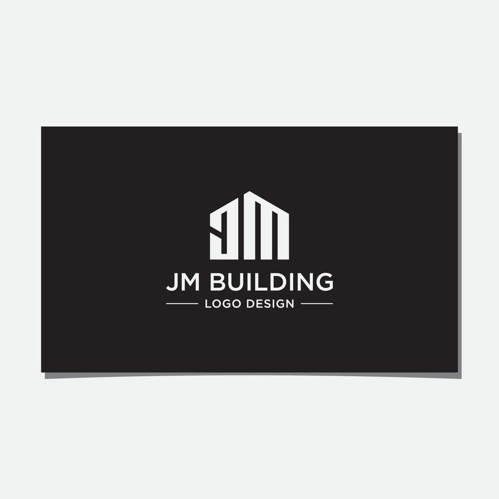 jm bygga logotyp design vektor