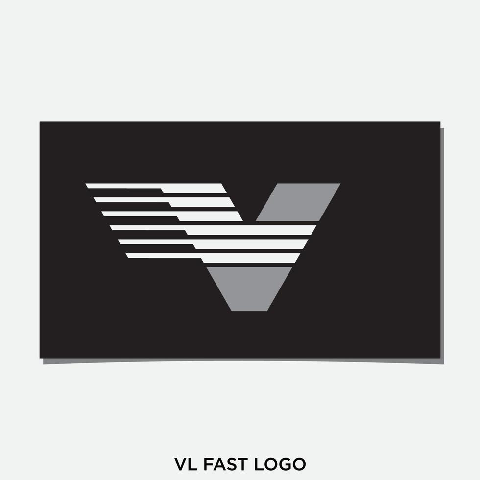 vl snabb logotypdesign vektor