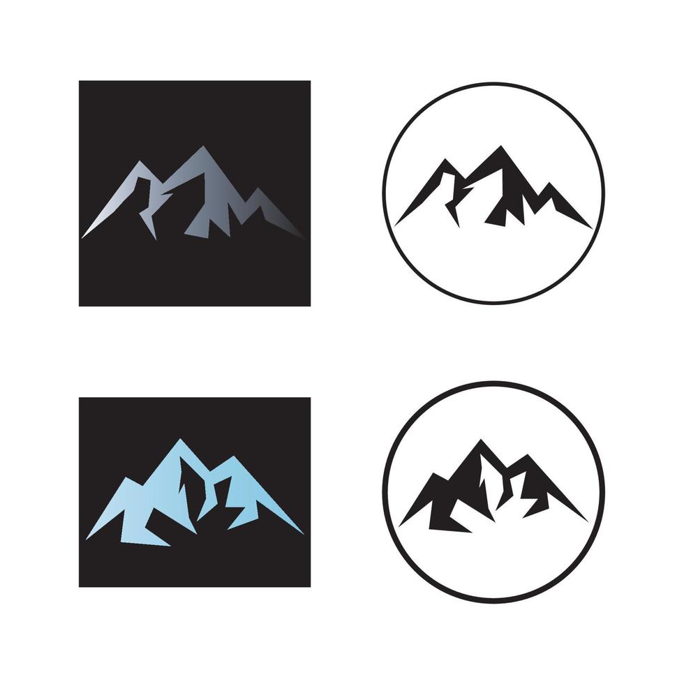 Berg-Symbol-Logo-Design-Vektor vektor