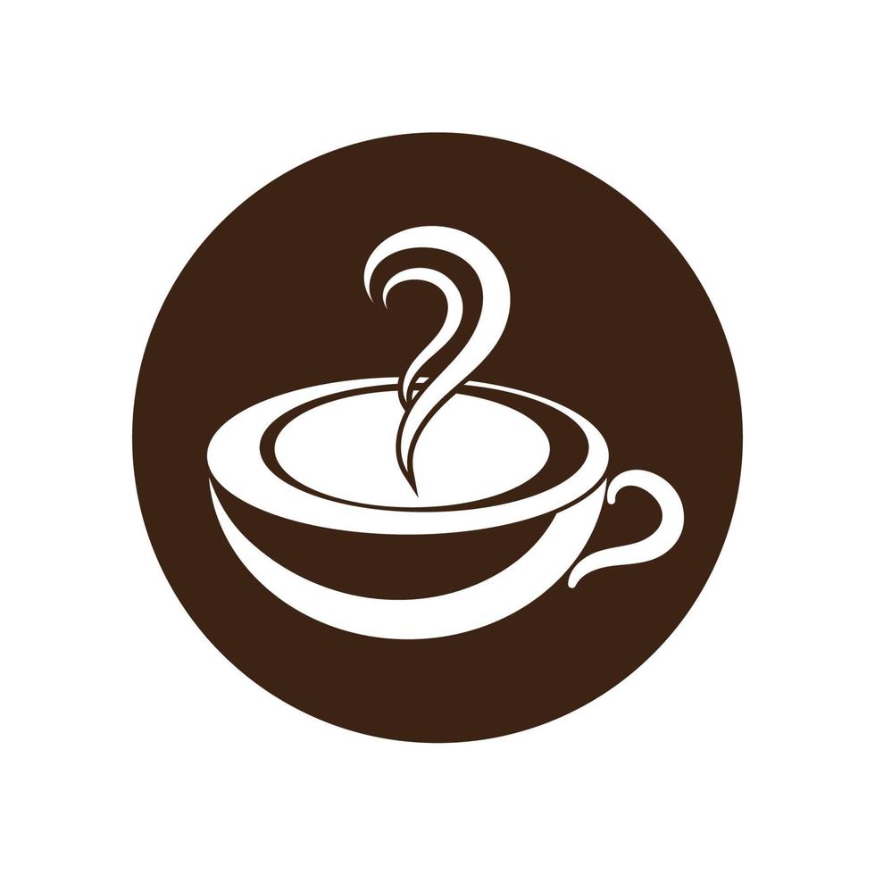 Kaffeetasse-Logo-Vorlage vektor