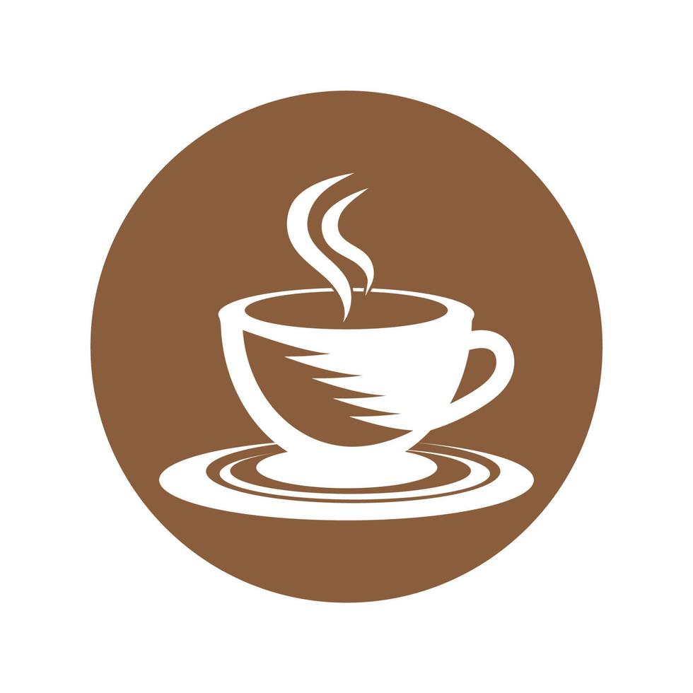 Kaffeetasse-Logo-Vorlage vektor