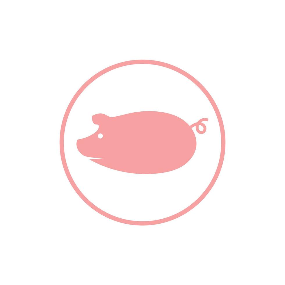 Schwein-Logo-Design-Symbol-Vektor vektor