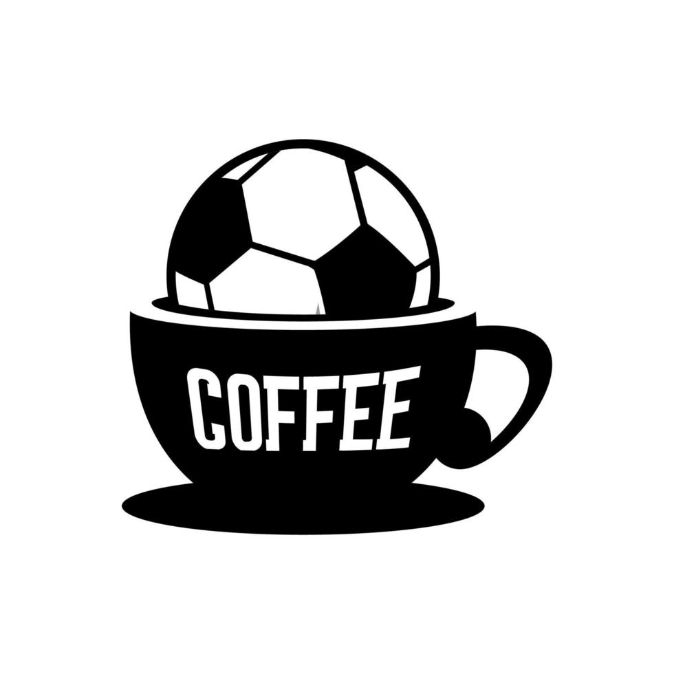 Tasse Kaffee und Ball vektor