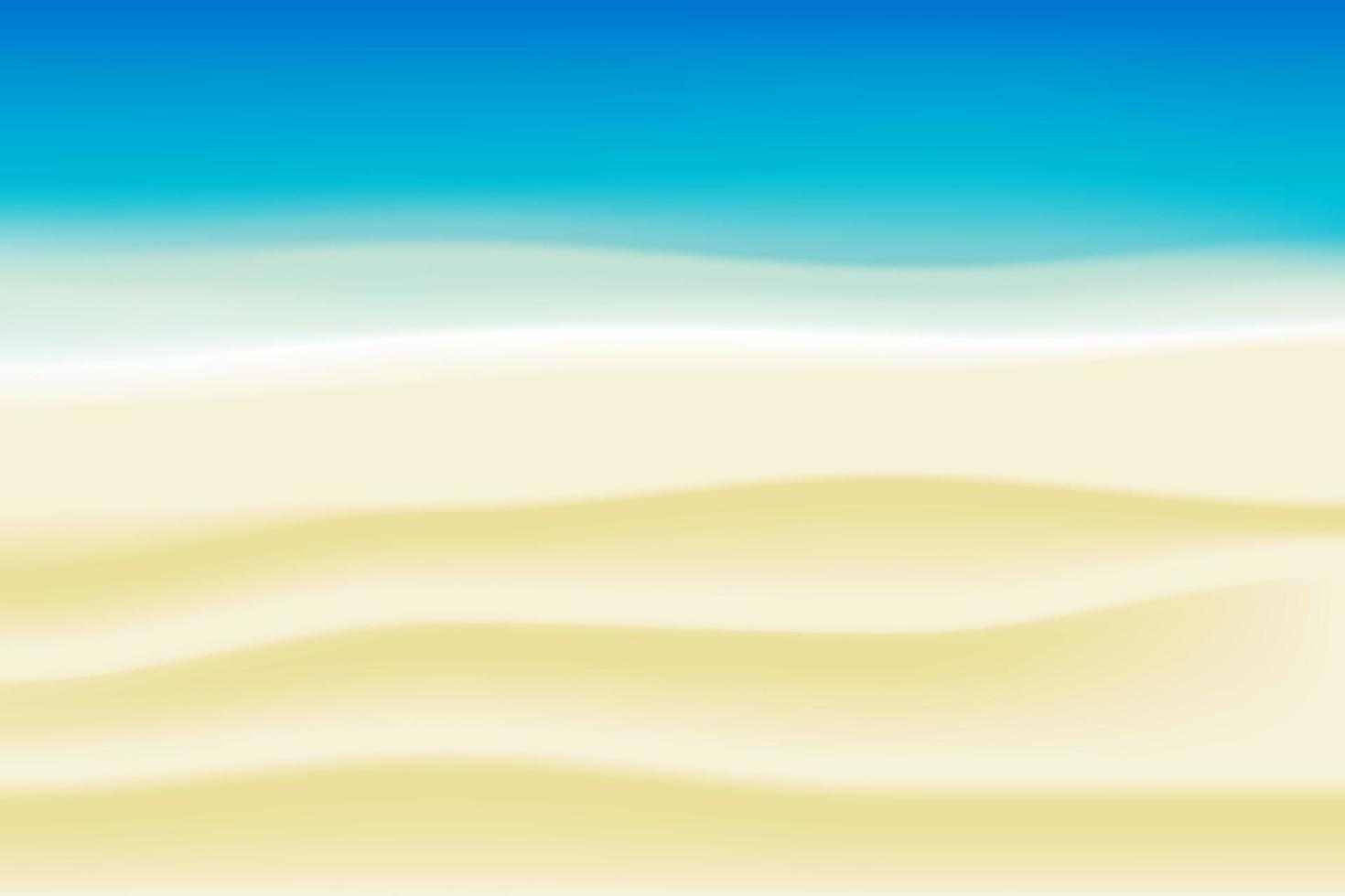 solig strand med behaglig sand vektor
