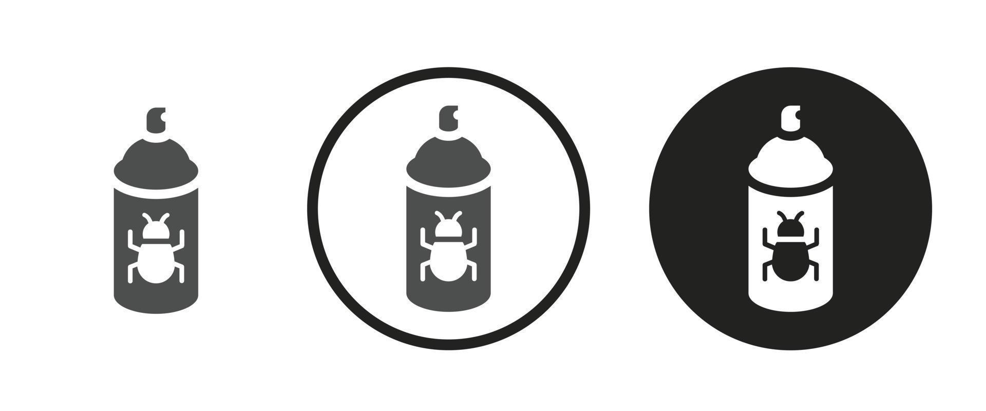 Insektizid-Spray-Symbol. Web-Icon-Set .Vektor-Illustration vektor