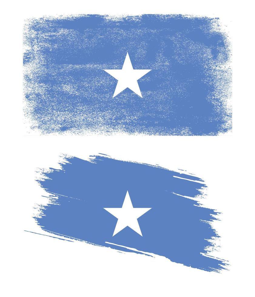 somalia flagga med grunge textur vektor