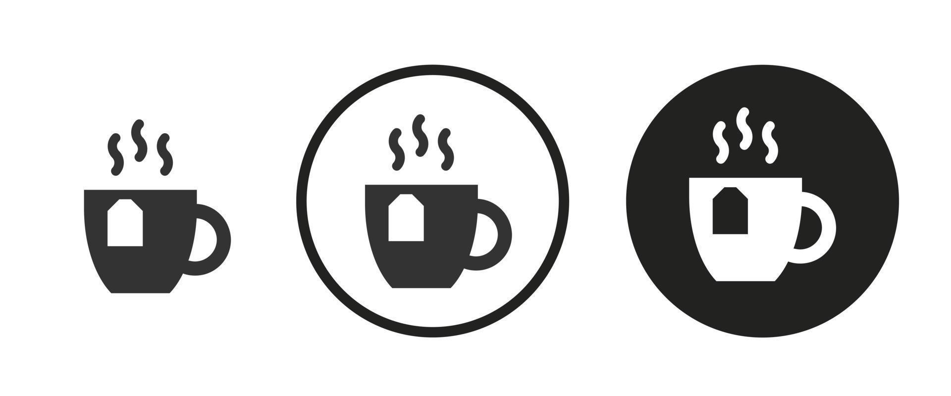 Kaffee-Symbol. Web-Icon-Set .Vektor-Illustration vektor