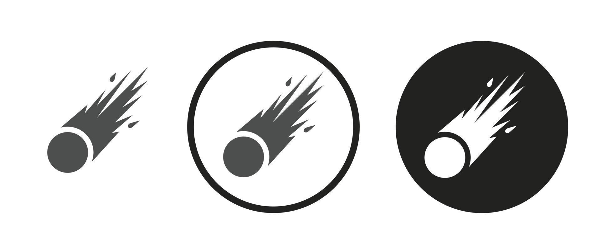 Feuerball-Symbol. Web-Icon-Set .Vektor-Illustration vektor