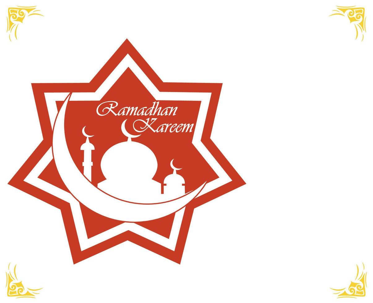 ramadan kareem islamisk prydnad vektor