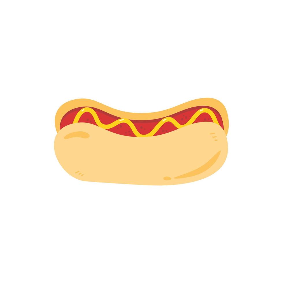 hotdog-cartoon-symbol-illustration vektor