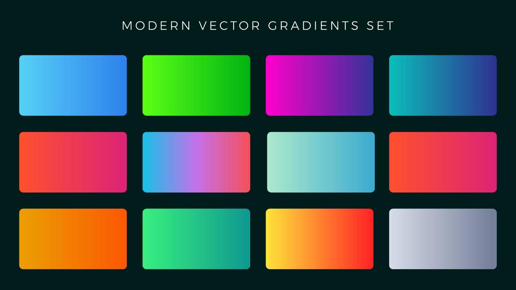 modern färgglad gradientuppsättning vektor