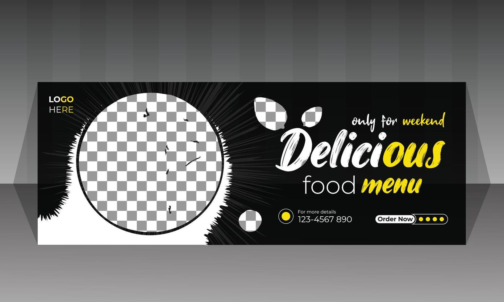 sociala medier mat banner design vektor