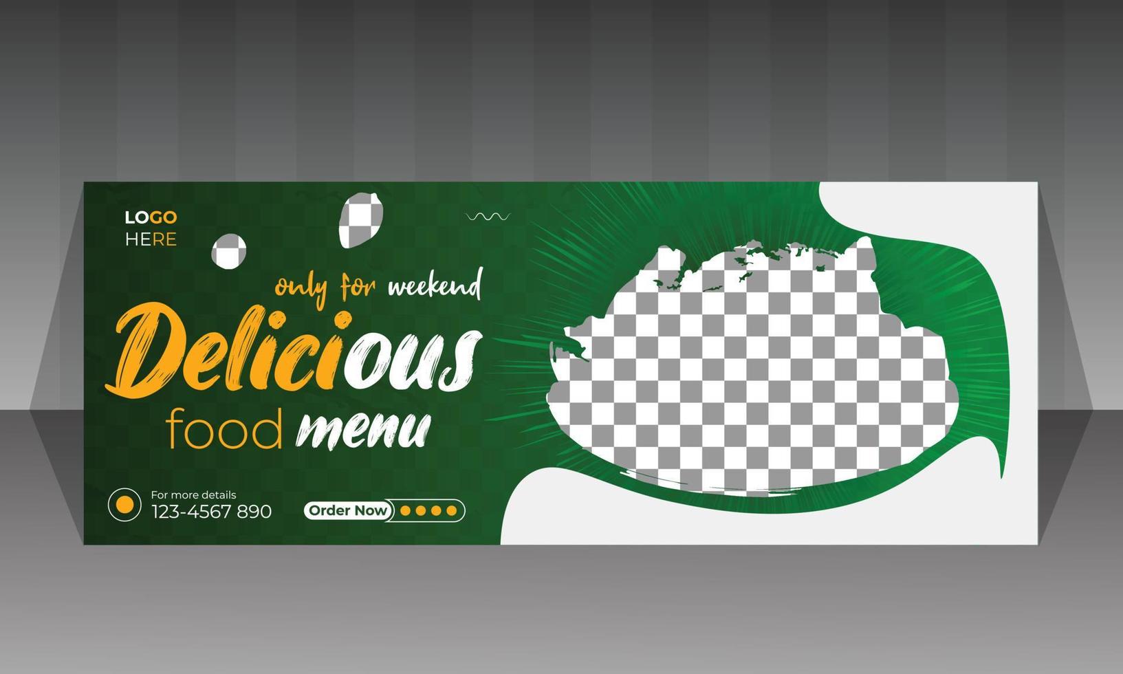 Social-Media-Food-Banner-Design vektor