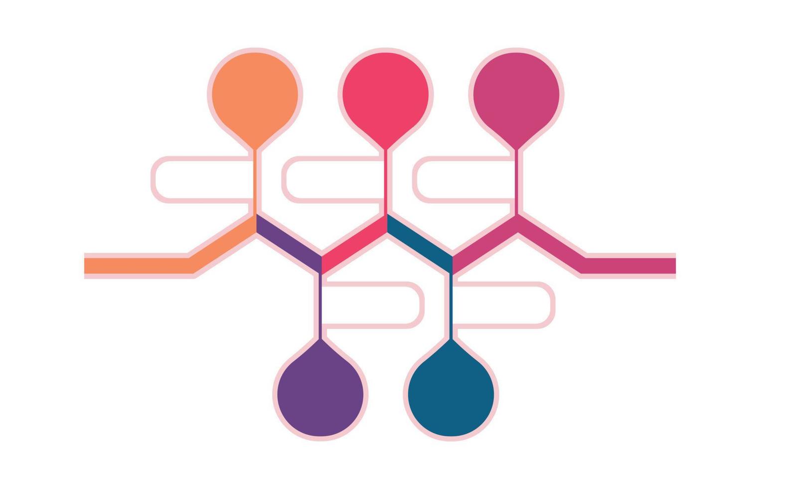 Geschäftskreis. Timeline-Infografik-Symbole für abstrakte Hintergrundvorlage Meilensteinelement modernes Diagramm Prozesstechnologie digitales Marketing Datenpräsentation Diagrammvektor vektor