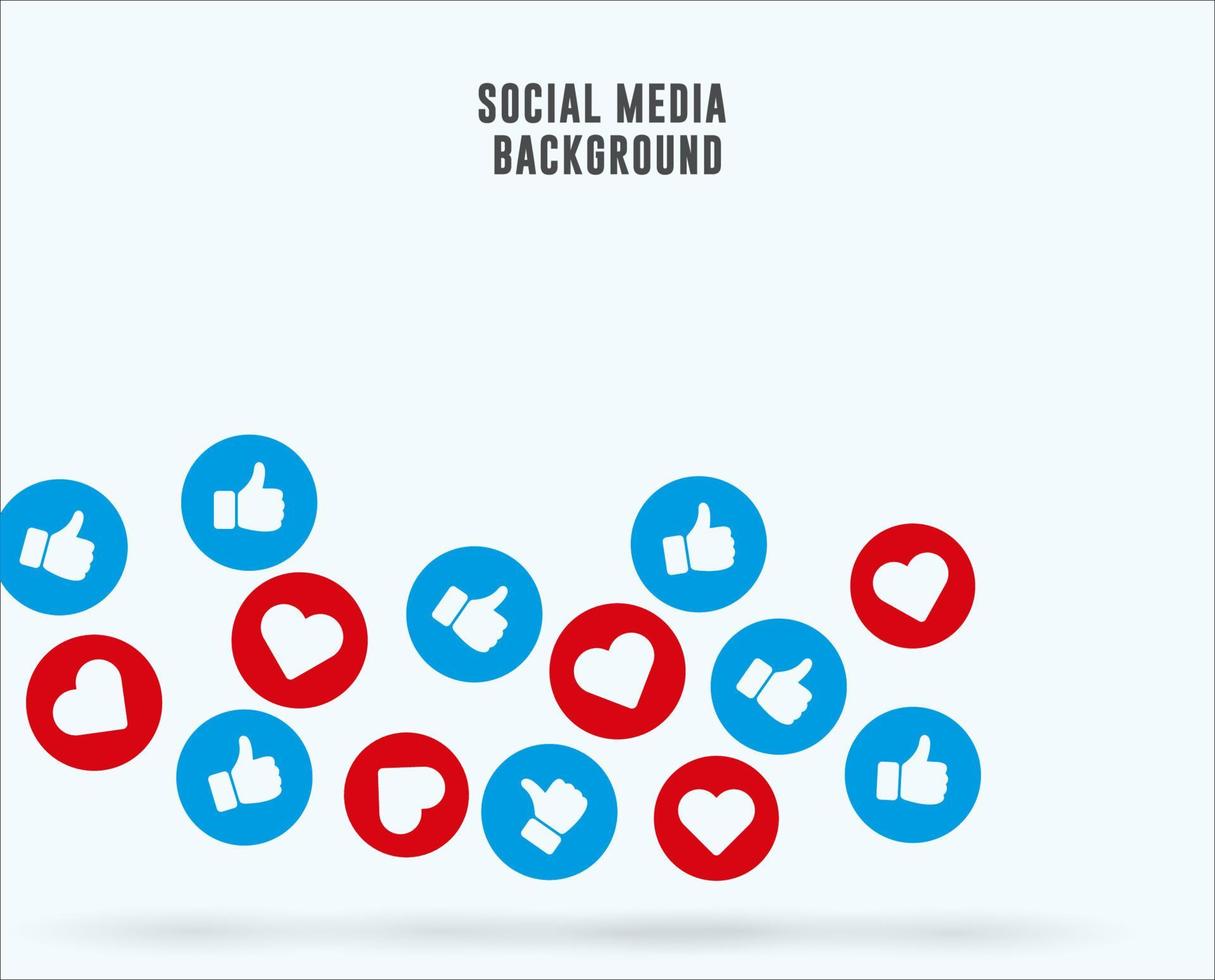 sociala medier bakgrund vektor
