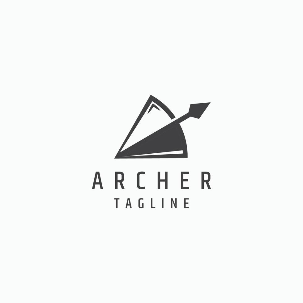 Archer-Logo-Design-Vorlage-Vektor-Illustration vektor