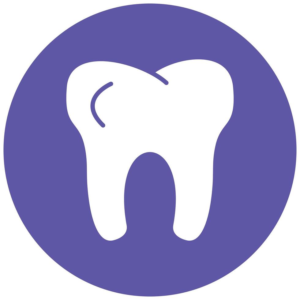 Zahn-Symbol-Stil vektor