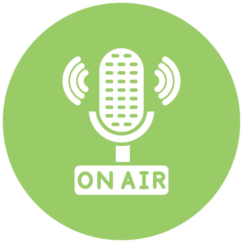 On-Air-Icon-Stil vektor