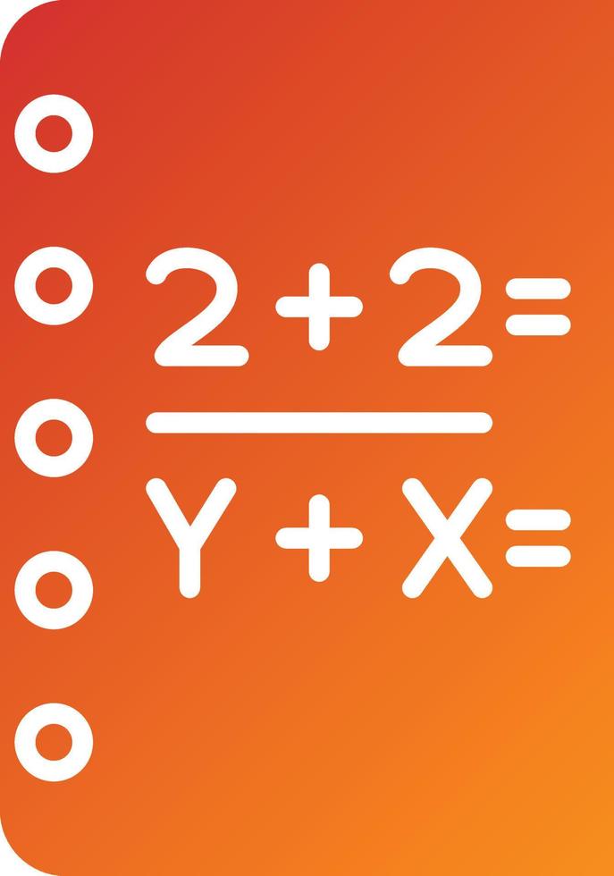 Mathematik-Icon-Stil vektor