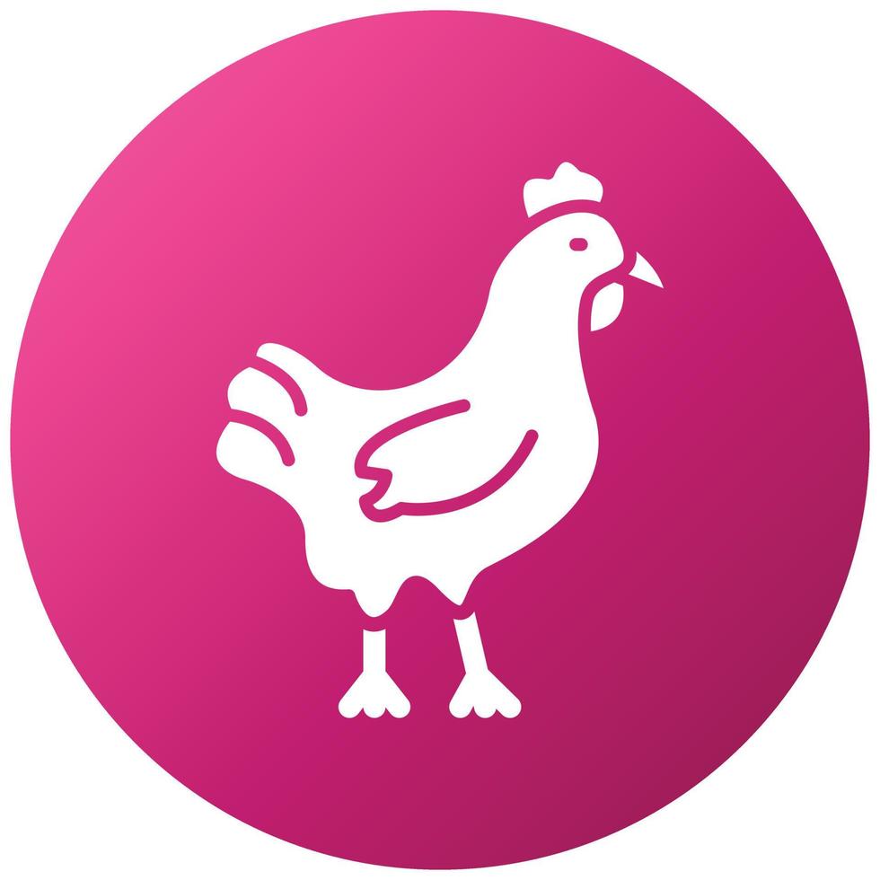 Huhn-Icon-Stil vektor