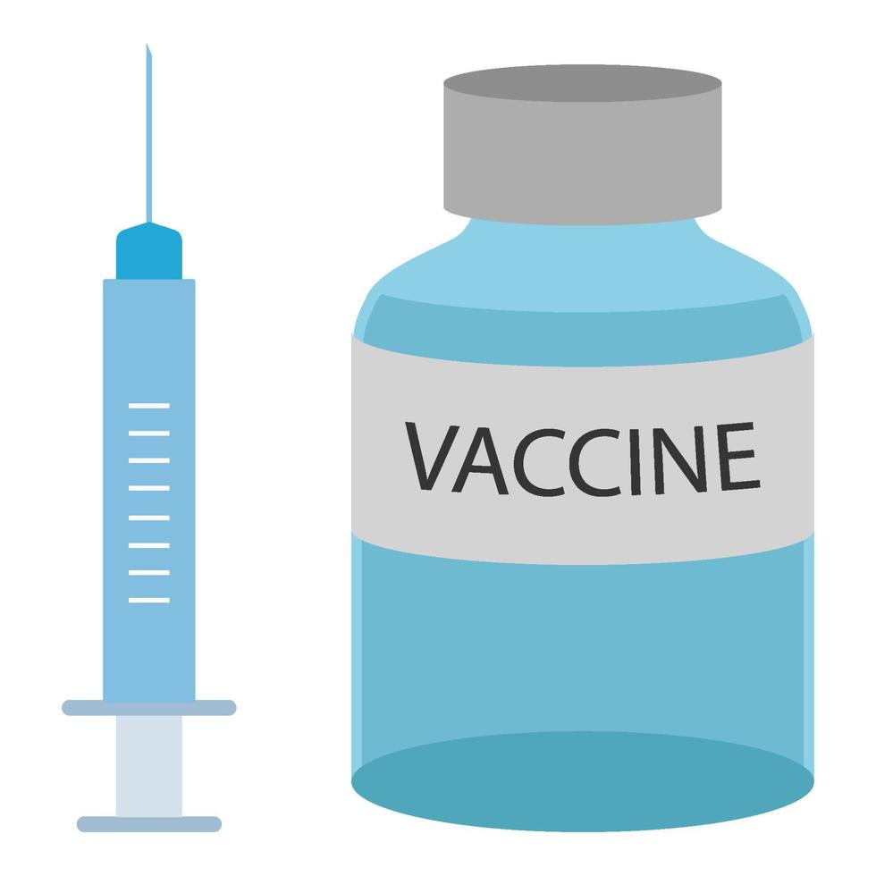 illustration av vaccin fri vektor