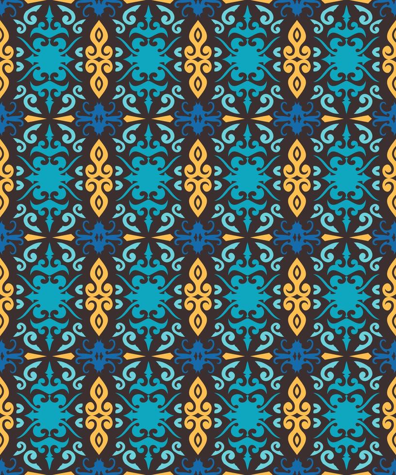 seamless mönster av dayak etniskt mönster. traditionellt indonesiskt tyg motiv. borneo mönster. vektor design inspiration. kreativ textil för mode eller tyg