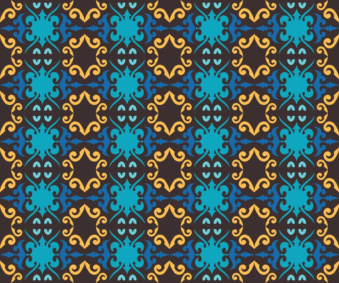 seamless mönster av dayak etniskt mönster. traditionellt indonesiskt tyg motiv. borneo mönster. vektor design inspiration. kreativ textil för mode eller tyg