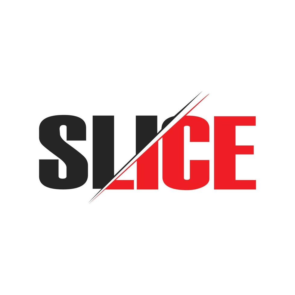 Slice farbenfrohes Inspirations-Logo-Design vektor