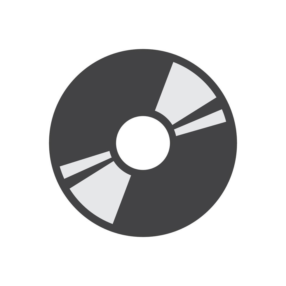 vektor illustration av cd kassett ikon, vcd, platt design cd kassett.