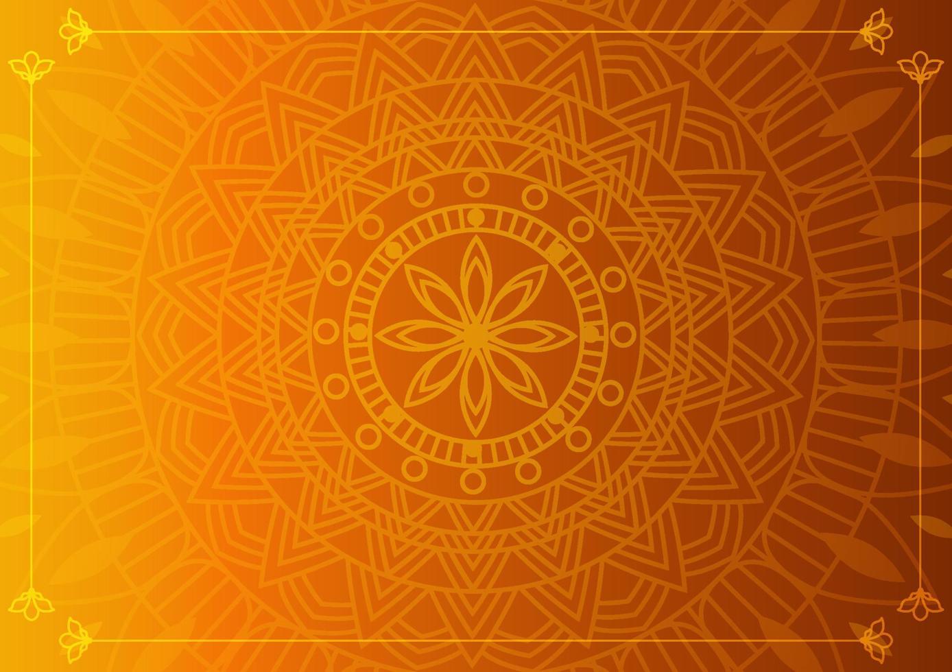 Kunst der traditionellen indischen Geometrie. Luxus-Mandala-Grafik-Hintergrund. erdton dekorativ auf schattentransparenz. dekoratives Muster im östlichen Stil. vektorillustration mit kopienraum. vektor
