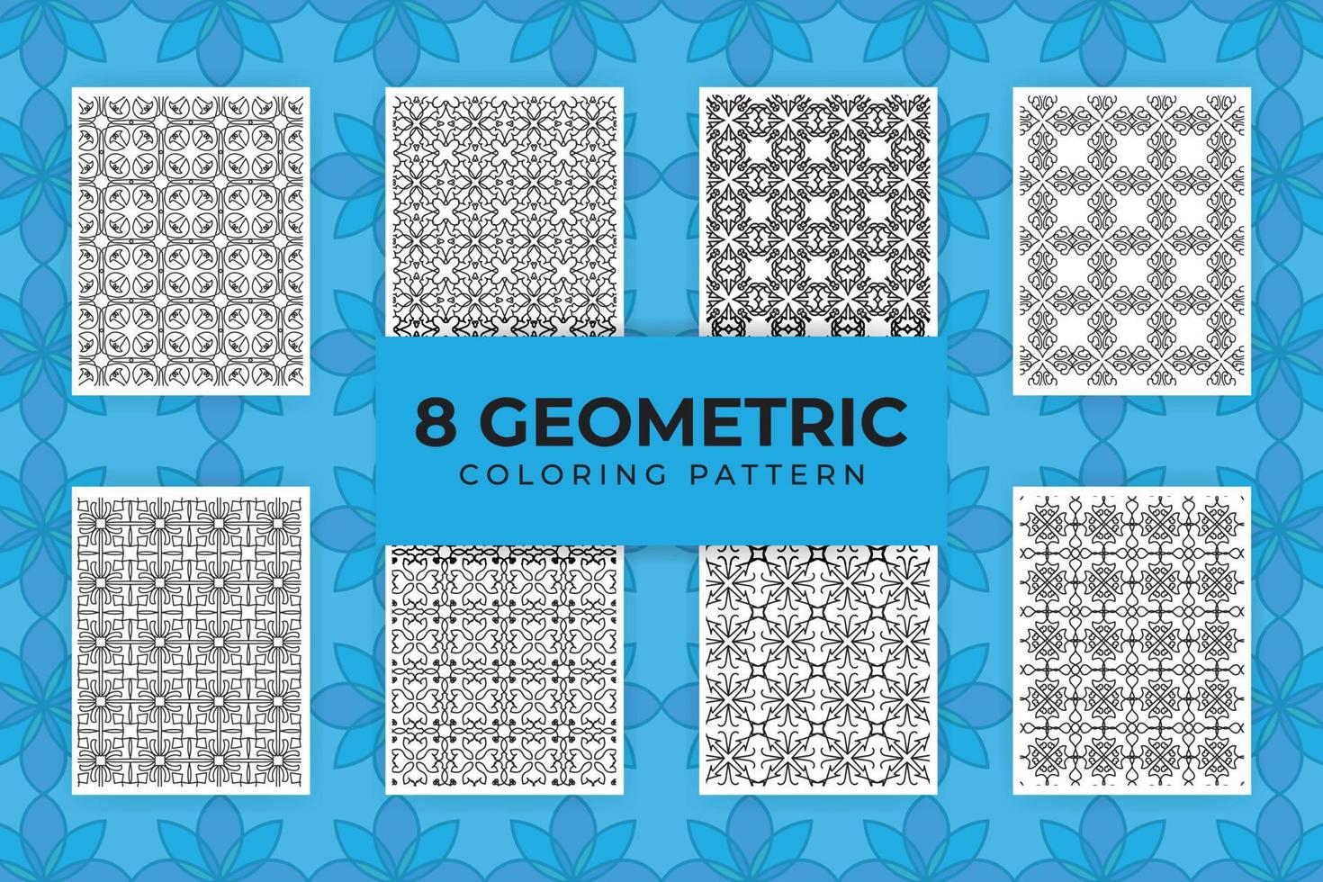 textile geometrische musterseite vektor