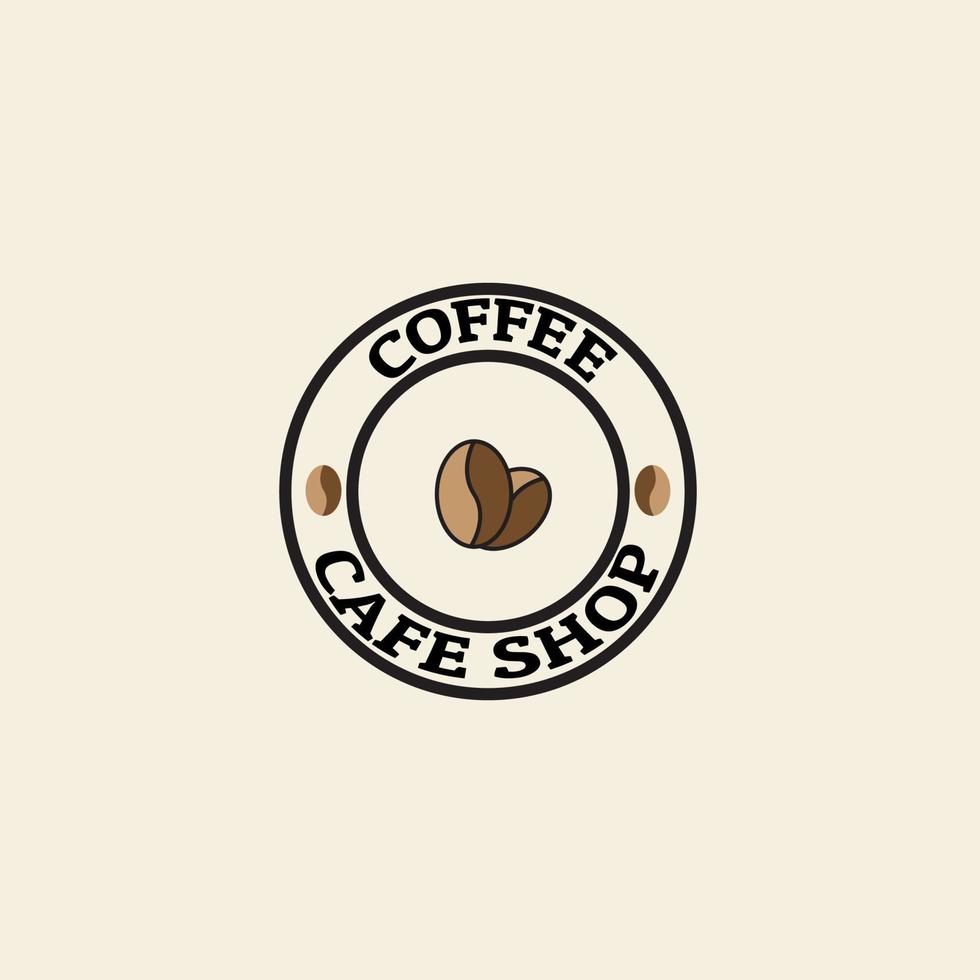 logotyp vintage kaffe kafé design retro vektor stämpel te konst set med vintage retro kaffe märken och etiketter logo vintage kaffe kafé design retro vektor