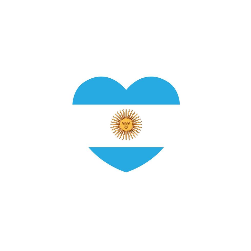 älskar Argentina flagga bakgrund vektor illustration logotyp design