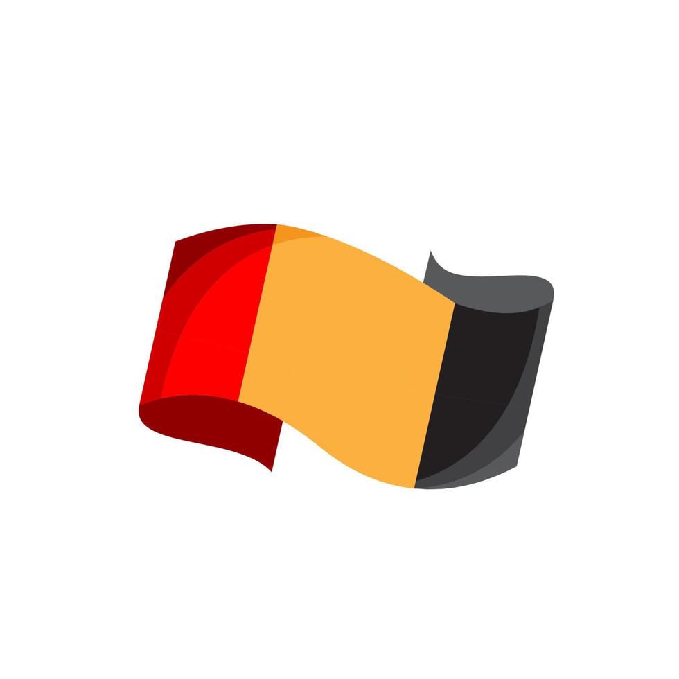 belgiska flaggan vektor bakgrund ikon illustration logotyp design