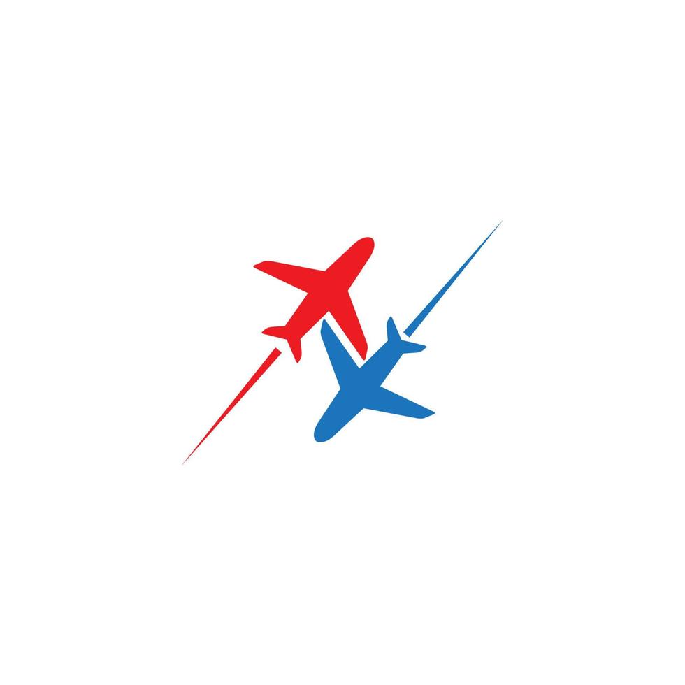 flyg flygplan flygplats modern logotyp symbol ikon vektorgrafik minimalism design illustration vektor