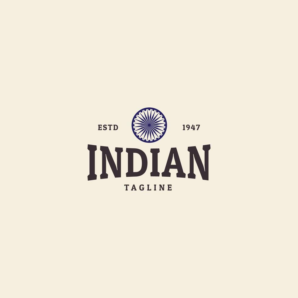 indische Symbol Flagge Unabhängigkeitstag Logo Vorlage Vektor Symbol Illustration Design