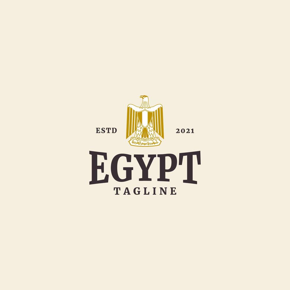 ägypten, symbol, flag, unabhängigkeitstag, logo, schablone, vektor, symbol, abbildung, design vektor