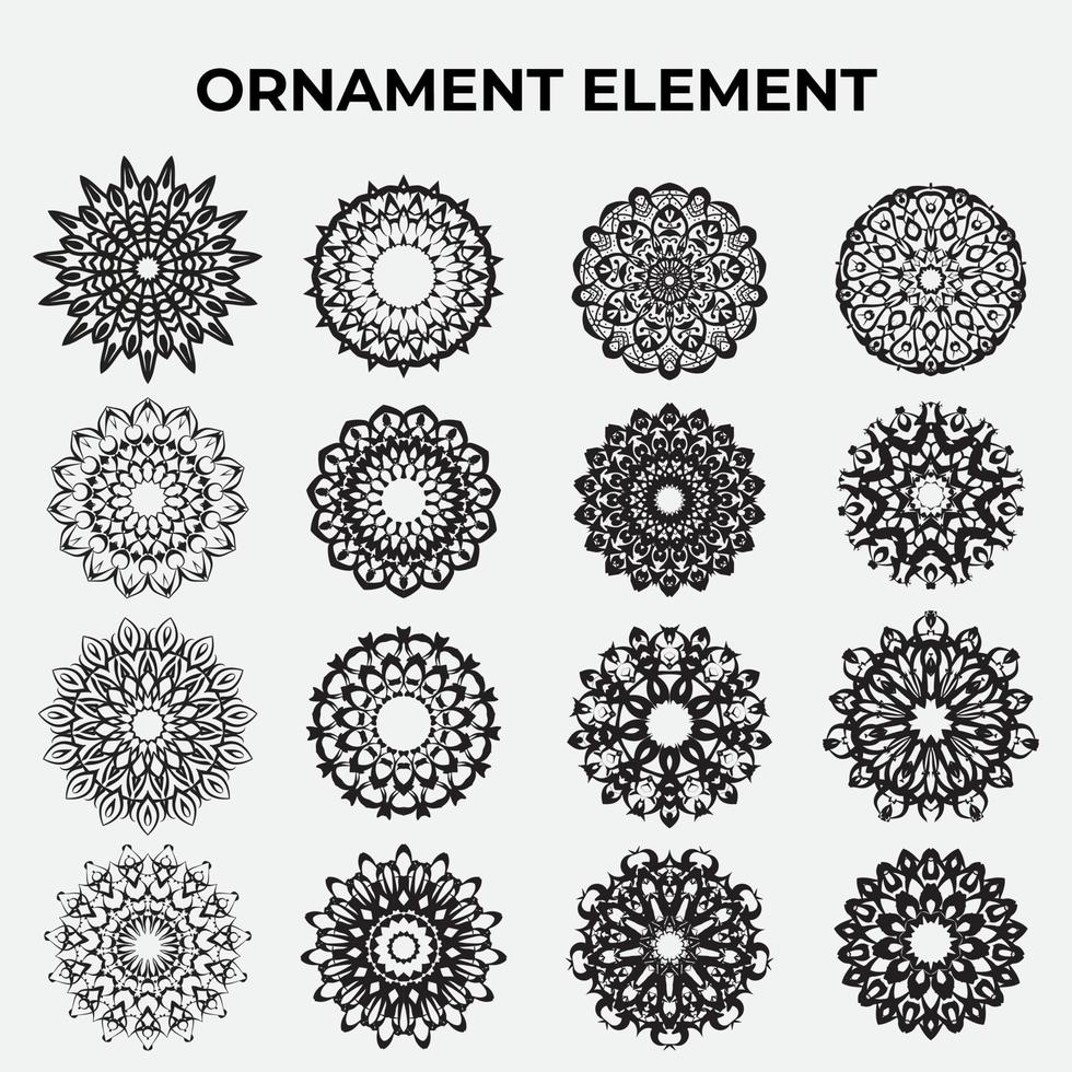 mandala prydnad dekorativ vektordesign vektor