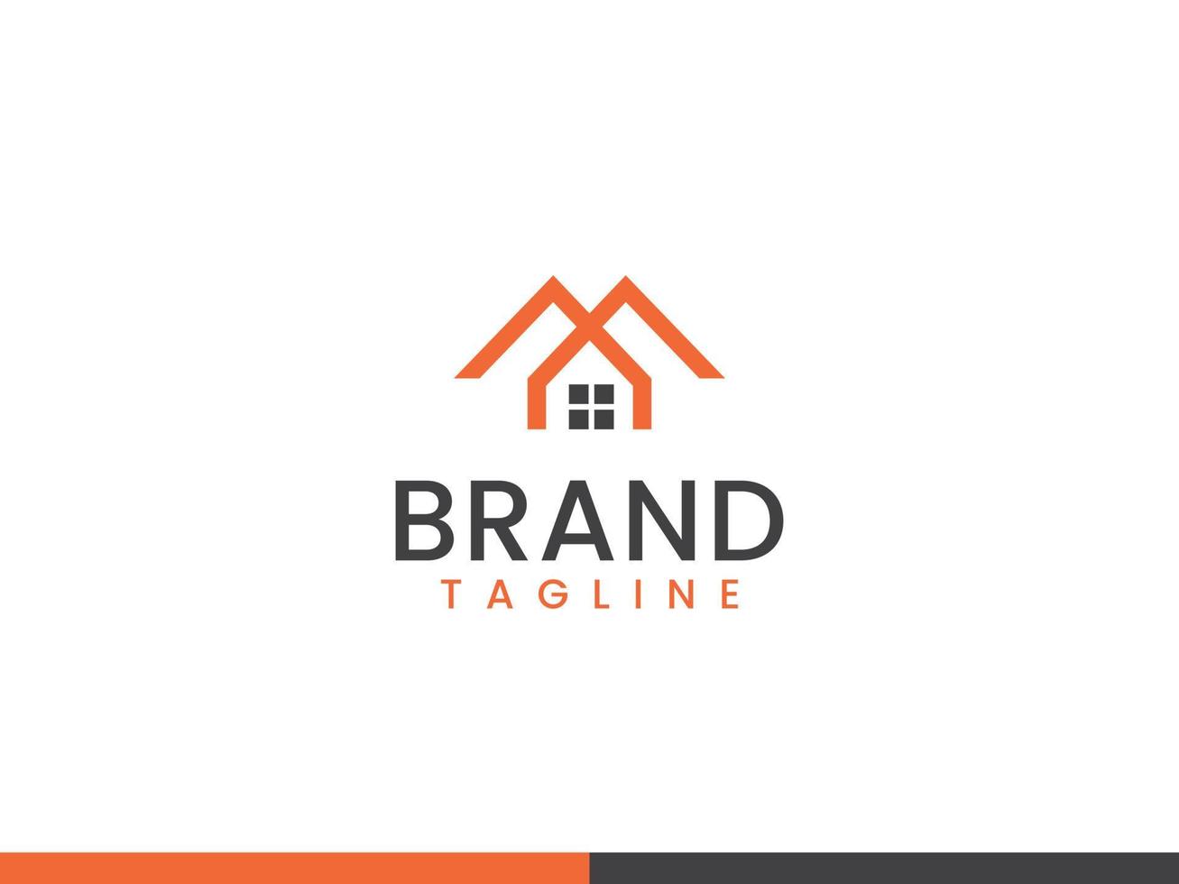 Buchstabe m Home-Logo-Template-Design vektor