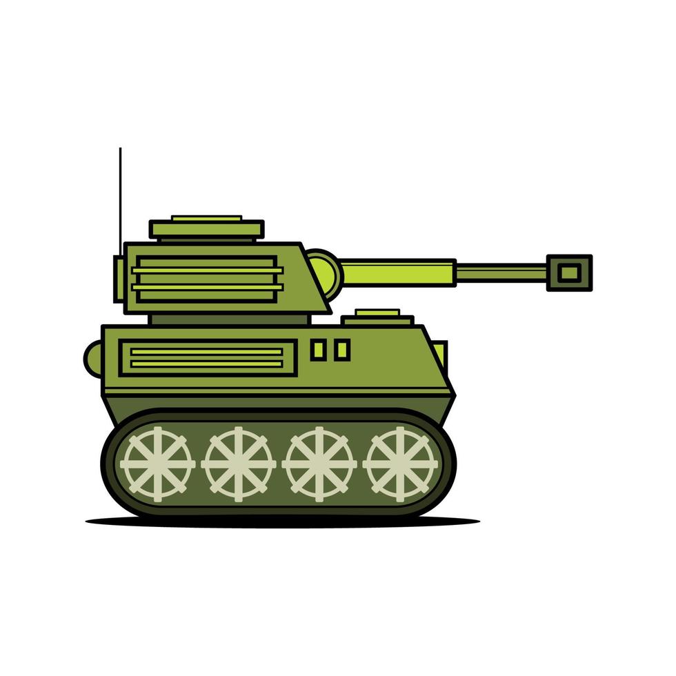 Militärpanzer-Vektorillustration. vektor