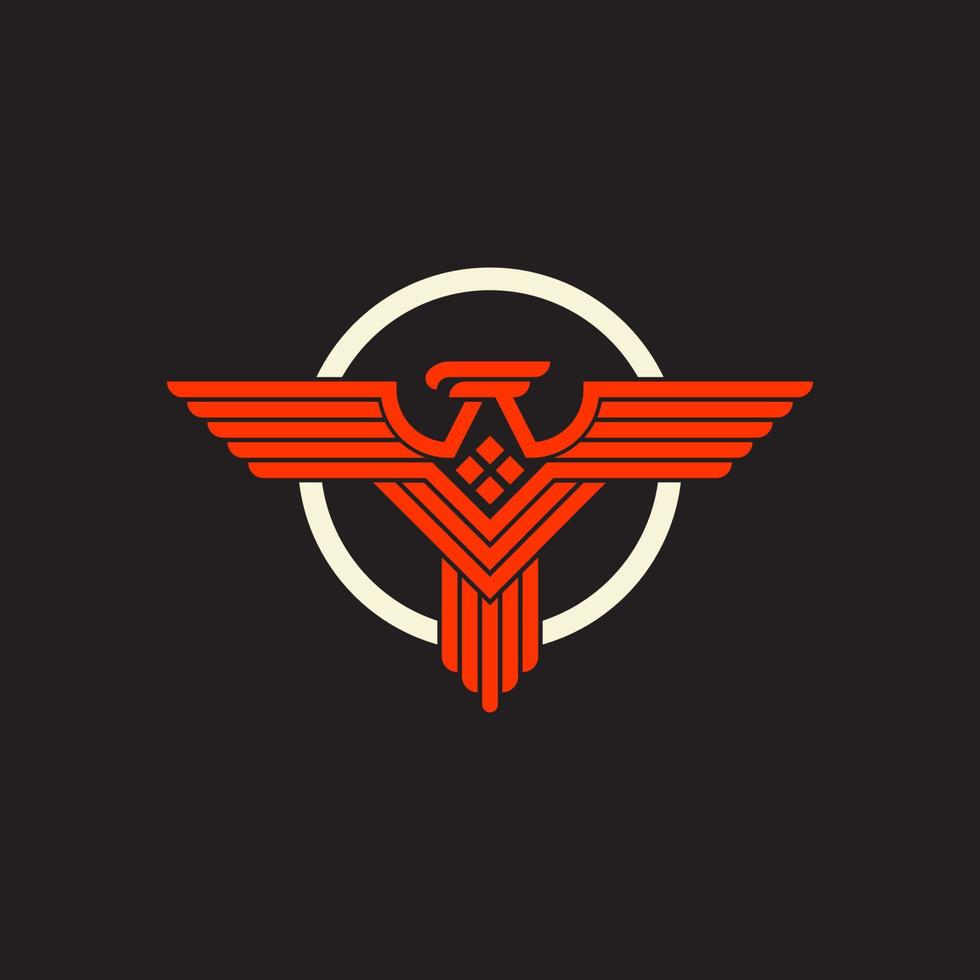 Vogel-Logo. Phönix- oder Adler-Logo-Design. vektor