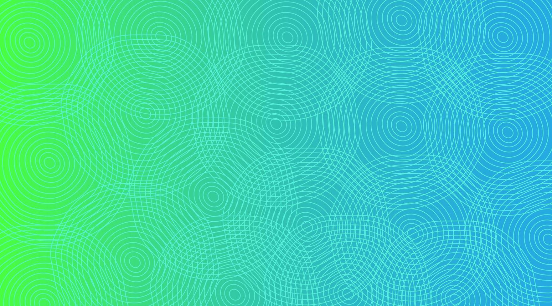 Kreise abstrakt geometrisch auf blauem und grünem Hintergrund. Vektordesign vektor