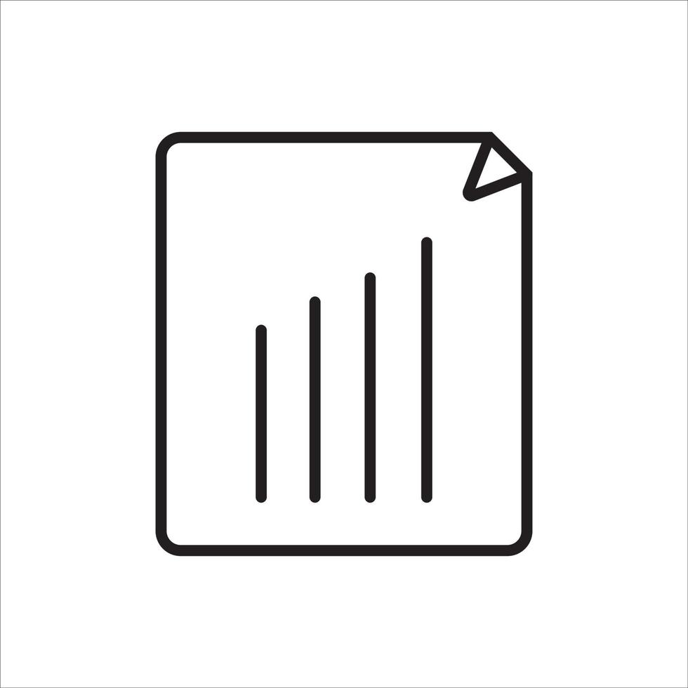 diagram ikoner linje vektor