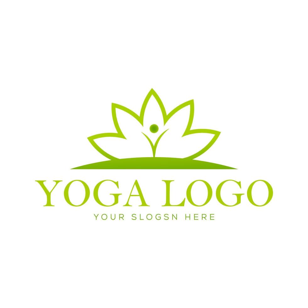 yoga logotyp design gratis vektor fil