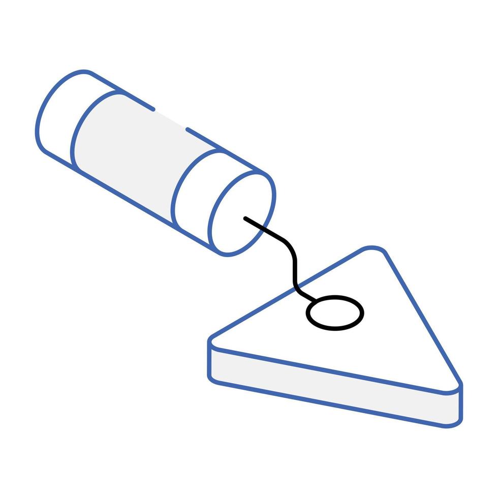 en ikon för murslev isometrisk design vektor