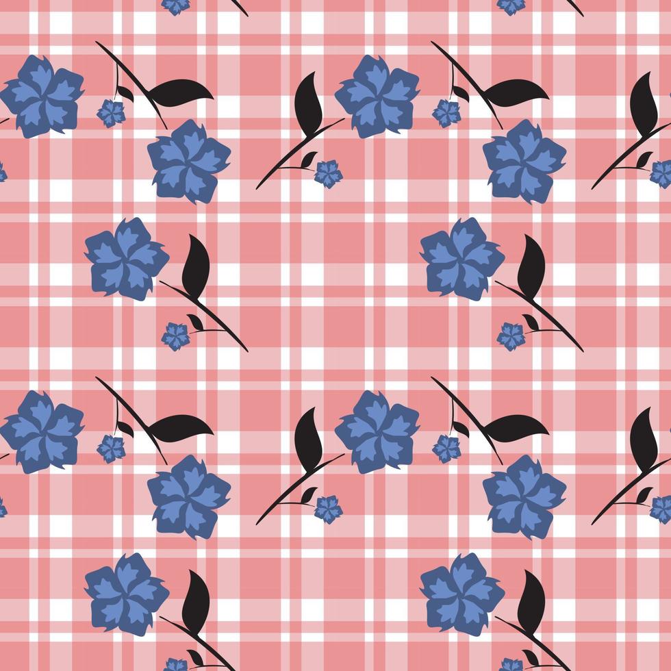 Nahtloses Gingham-Muster. Vektorillustrationen. textur aus quadraten oder rauten für - tischdecken, decken, plaids, tücher, hemden, textilien, kleider, papier, poster. vektor