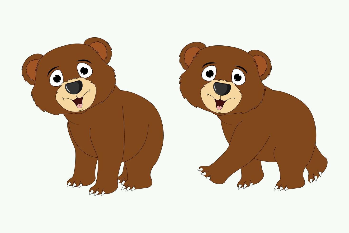 söt björn djur tecknad grafik vektor