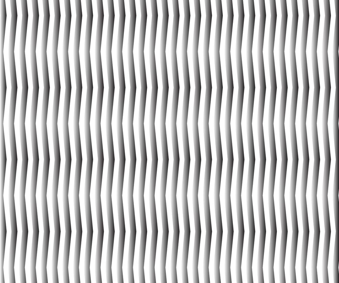 Welle, Zickzacklinienmuster. schwarze Wellenlinie auf weißem Hintergrund. Textur-Vektor - Abbildung vektor