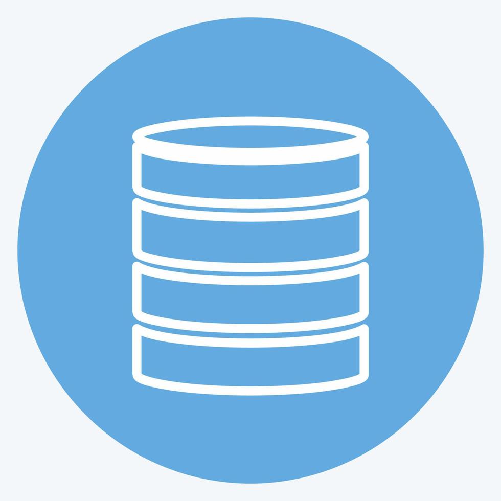 Symbol unstrukturierte Daten. geeignet für Datenanalysesymbol. blaue augen stil. einfaches Design editierbar. Design-Vorlagenvektor. einfache symbolabbildung vektor